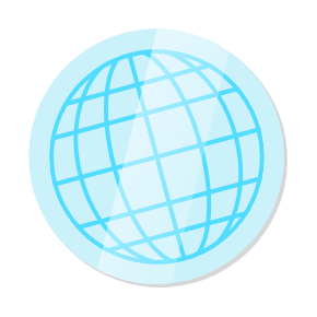 Asfored home header icone globe